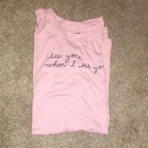 Plush pink Abercrombie & Fitch thin shirt